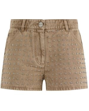Pinko Denim Shorts - Natural