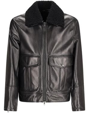 Salvatore Santoro Leather Jackets - Black