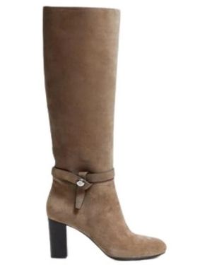 Tory Burch Schoenen ,Bruin ,Leer Georgia Enkellaars