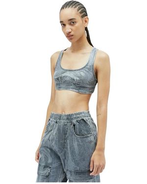DIESEL Sleeveless Tops - Blue
