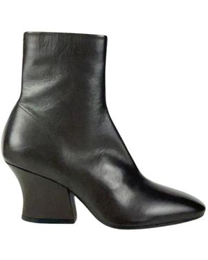 Jil Sander Schoenen ,Bruin ,Leer Laarzen - Zwart
