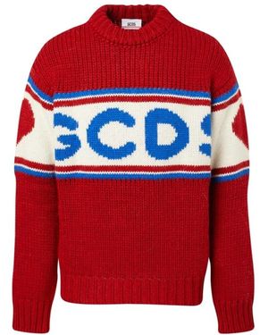 Gcds Round-Neck Knitwear - Red
