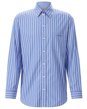 Balenciaga Overhemden ,Blauw ,Katoen Casual Overhemden