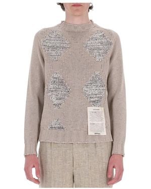 Ballantyne Round-Neck Knitwear - Grey