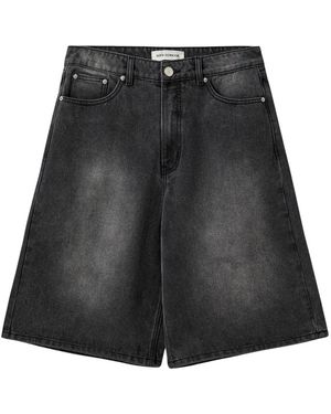 Sofie Schnoor Korte Broeken ,Zwart ,Denim Denim Shorts