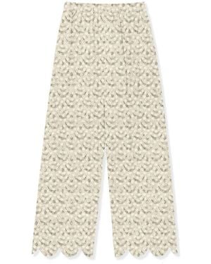 MC2 Saint Barth Wide Trousers - Natural