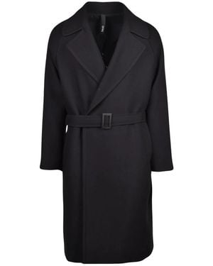 Hevò Belted Coats - Nero