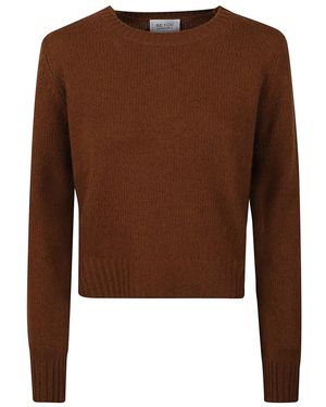 Be You Cd1114F6 Ronde Hals Trui - Bruin