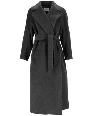 Weekend by Maxmara Jassen ,Grijs ,Wol Cappotto Tempera - Zwart