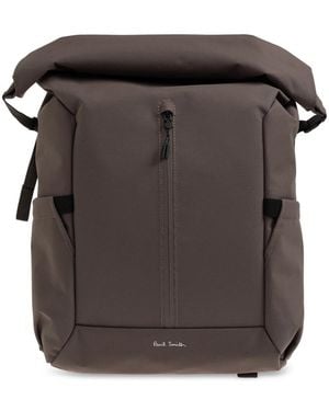 Paul Smith Logo Rucksack - Schwarz