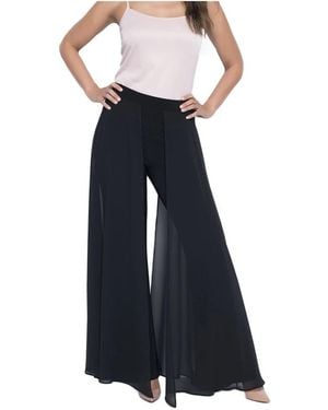 FRANK LYMAN Wide Trousers - Blue