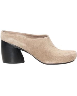 Loewe Heeled Mules - White