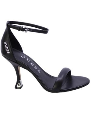 Guess Sandali in pelle nera con fibbia - Blu