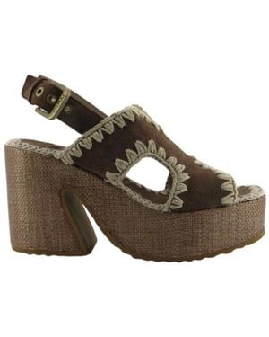 Mou High Heel Sandals - Grey