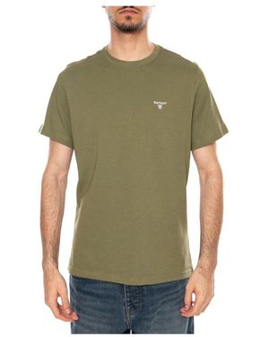 Barbour Tops ,Groen ,Katoen Essential Sports T-Shirt