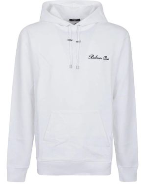 Balmain Hoodies - White