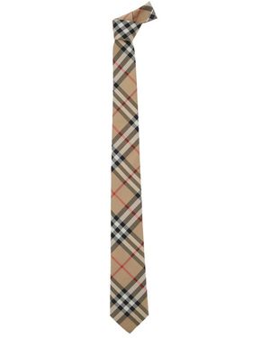 Burberry Manston Check Seidenkrawatte - Mettallic