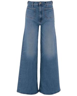 Mother Jeans ,Blauw ,Denim Patch Pocket Denim Campana Jeans