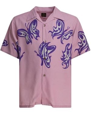 Needles Short Sleeve Shirts - Purple