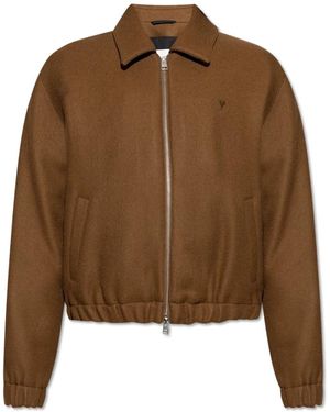 Ami Paris Wolljacke - Braun