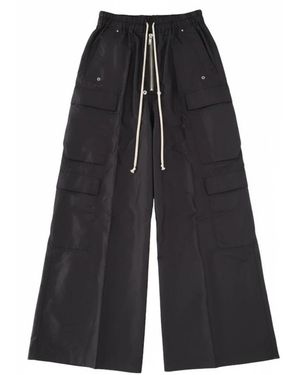 Rick Owens Wide Trousers - Negro