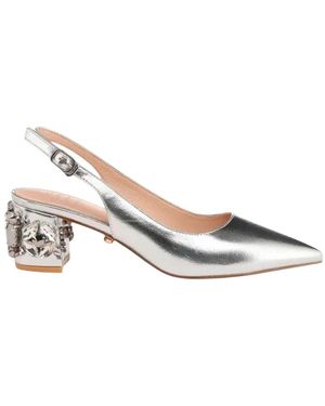 Twentyfourhaitch Anastasia Slingback Pump - Mettallic