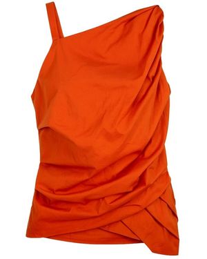 Liviana Conti Sleeveless Tops - Arancione