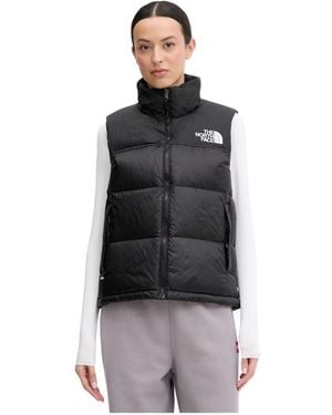 The North Face Fitness ,Zwart ,Leer 1996 Retro Nuptse Vest