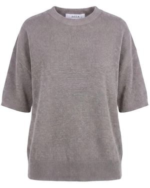 Jucca Round-Neck Knitwear - Gris