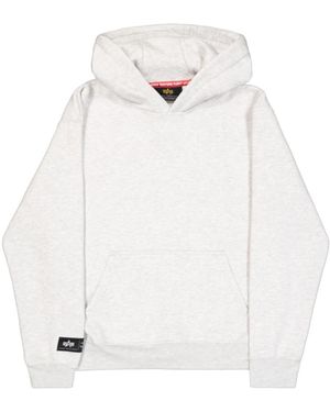 Alpha Industries Hoodie Met Achterprint En Utility Zak - Wit