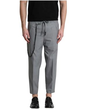 Xagon Man Cropped Trousers - Negro