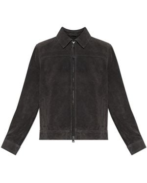 AllSaints Rhone Suede Jacket - Zwart