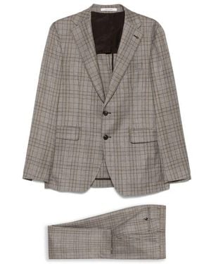 Tagliatore Single Breasted Suits - Gray