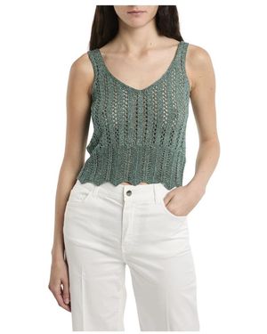 Kaos Häkel-Top Aus Lurex - Blau