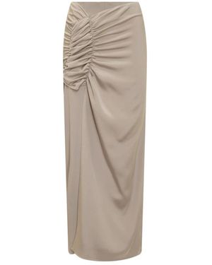 The Mannei Maxi Skirts - Brown