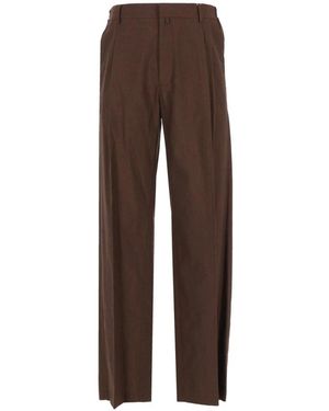 MM6 by Maison Margiela Wide Trousers - Brown