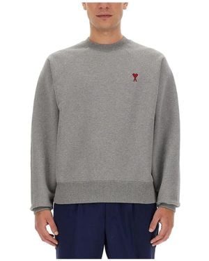 Ami Paris Sweatshirts - Grey