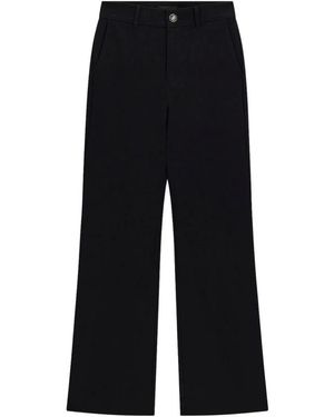 Guess Chrissy Logo Chain Flare Pants - Zwart