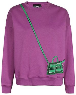 Karl Lagerfeld Sweatshirts - Purple