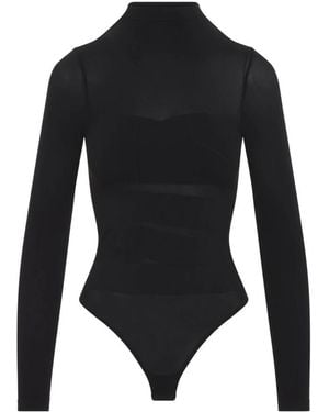 Wolford Tops ,Zwart ,Wol Infinite Wrap String Body
