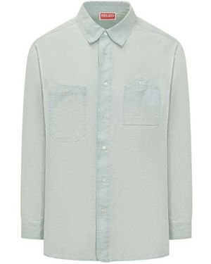 KENZO Denim Shirts - Green