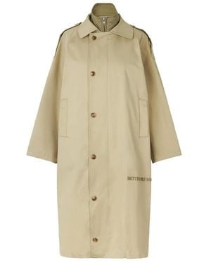 Notes Du Nord Single-Breasted Coats - Natural