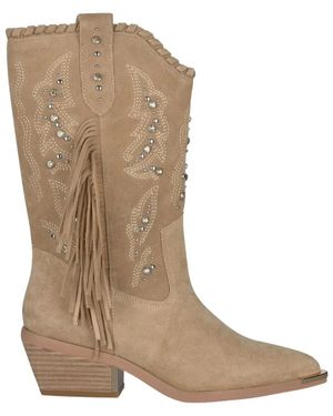 Alma En Pena. Cowboy & Biker Boots - Brown