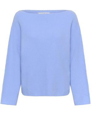 Soaked In Luxury Rundhals-Strickwaren - Blau