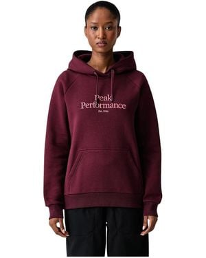 Peak Performance Hoodies - Rojo