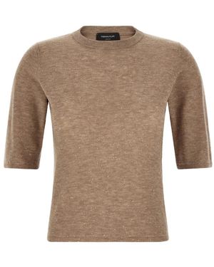 Fabiana Filippi Round-Neck Knitwear - Brown