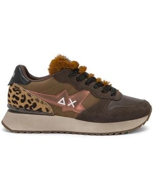 Sun 68 Schoenen ,Bruin ,Sneakers