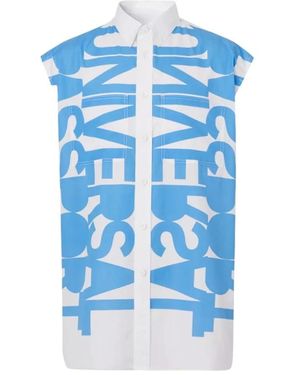 Burberry Universal Paspoort Mouwloos Shirt - Blauw
