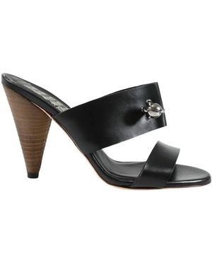 John Richmond Schoenen ,Zwart ,Sandaal Met Hak En Elegant, Opvallend Design