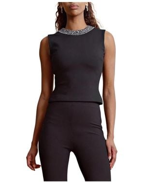 byTiMo Sleeveless Tops - Black